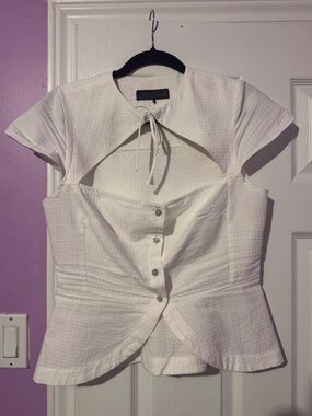 Bow Cut Out Top